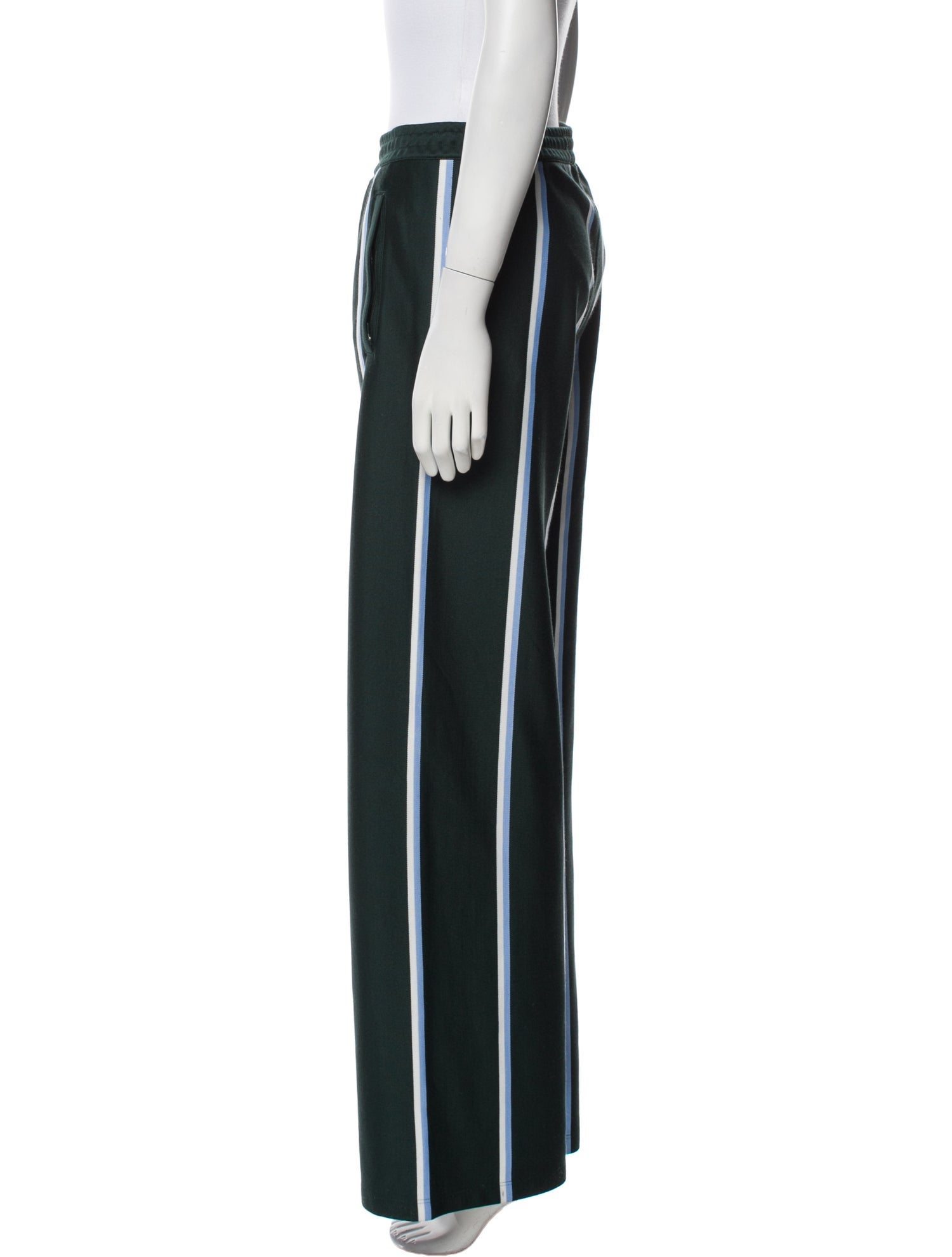 Tory Sport Striped Wide Leg Pants