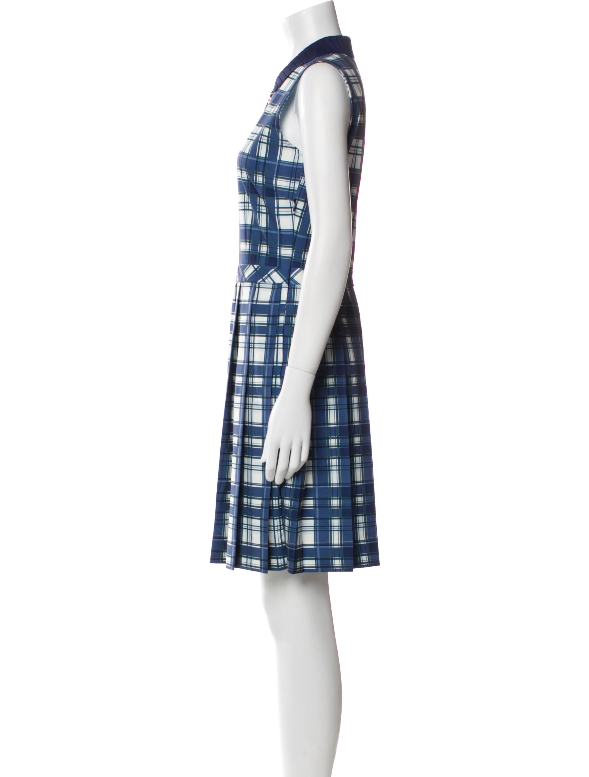 Tory Sport Plaid Print Mini Dress