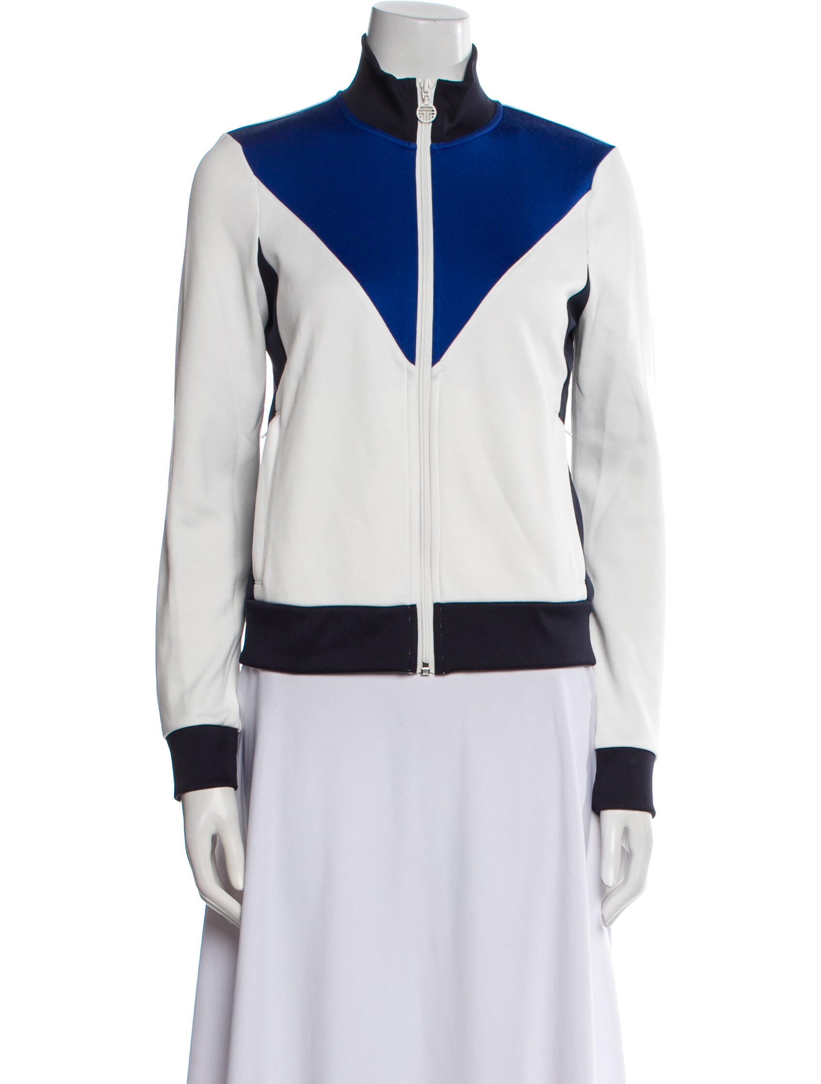 Tory Sport Colorblock Pattern Bomber Jacket