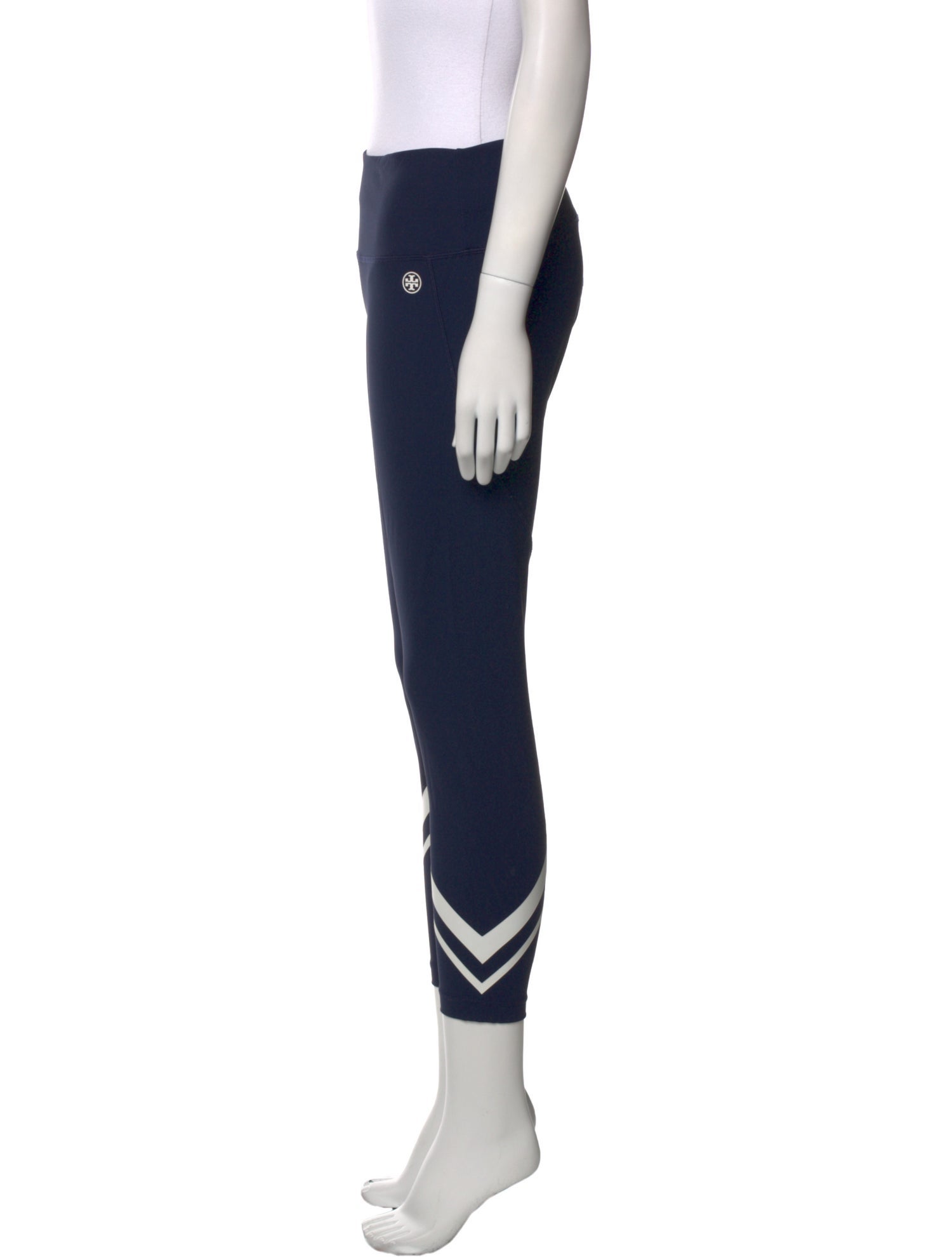 Tory Sport Striped Skinny Leg Pants