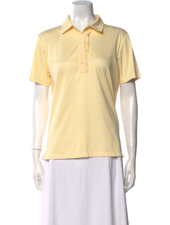 Tory Sport Striped Short Sleeve Polo