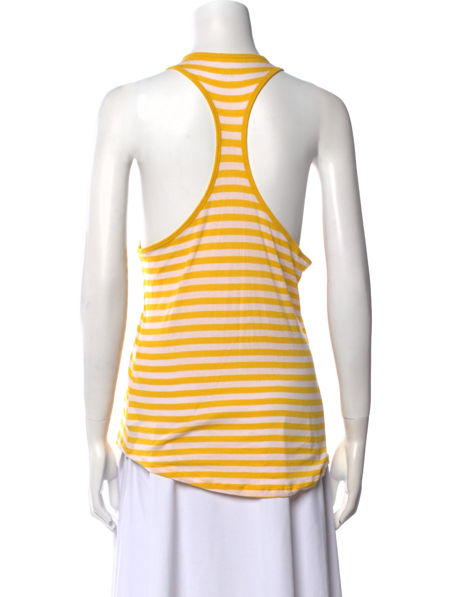 Tory Sport Striped Scoop Neck Top
