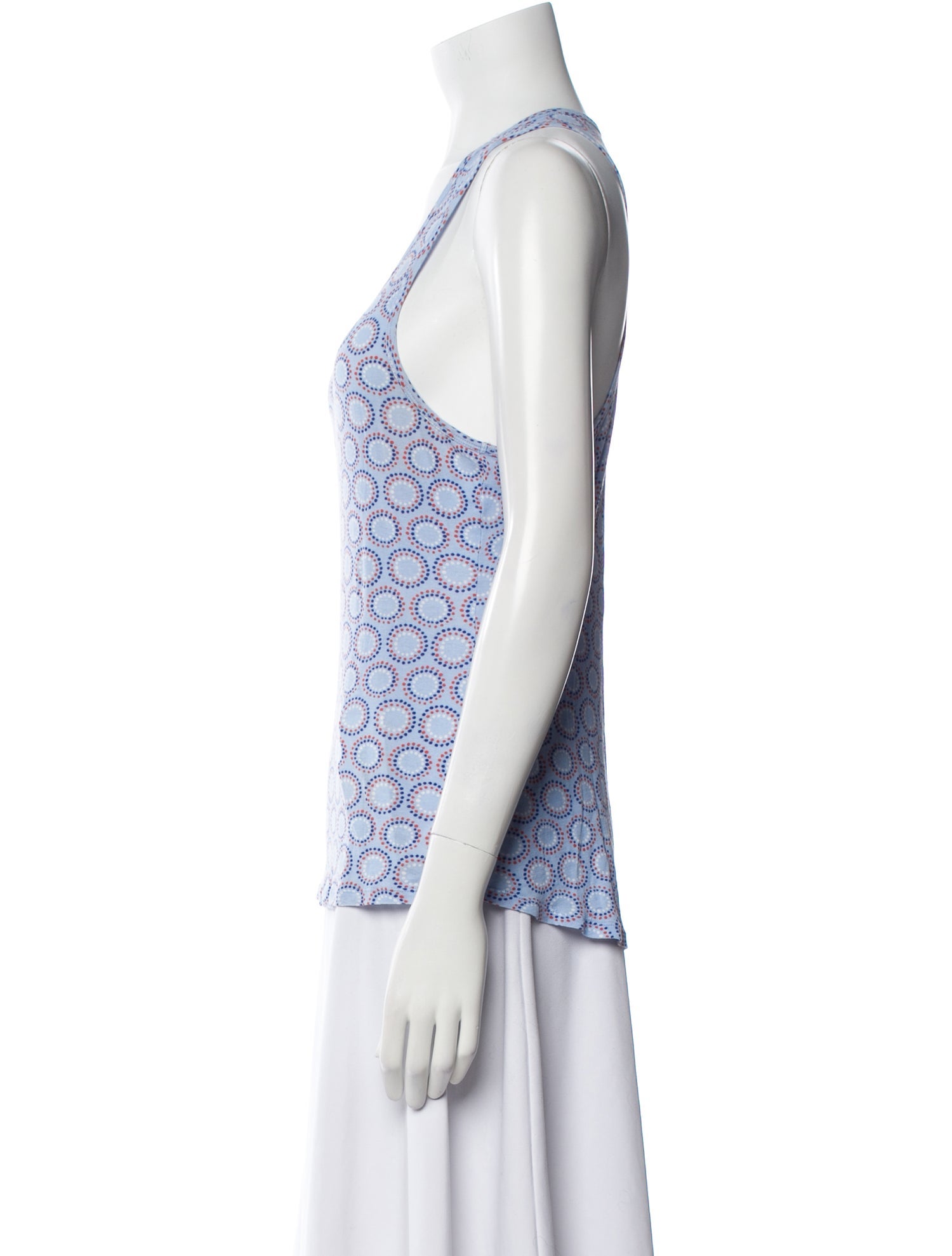 Tory Sport Printed Scoop Neck Top