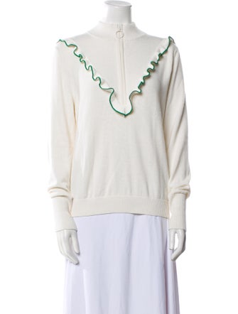 Tory Sport Cashmere V-Neck Sweatshirt