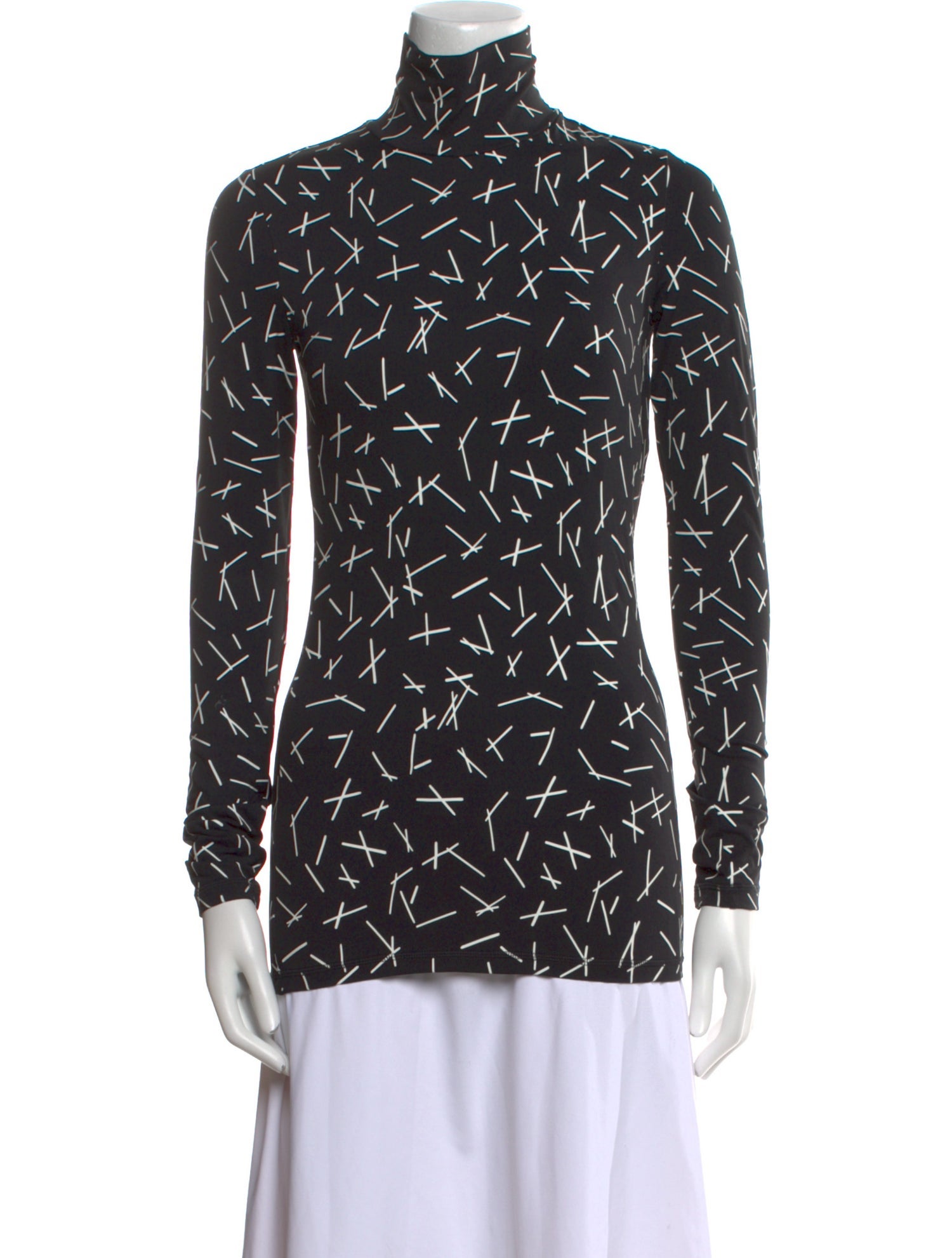Tory Sport Printed Turtleneck Top w/ Tags