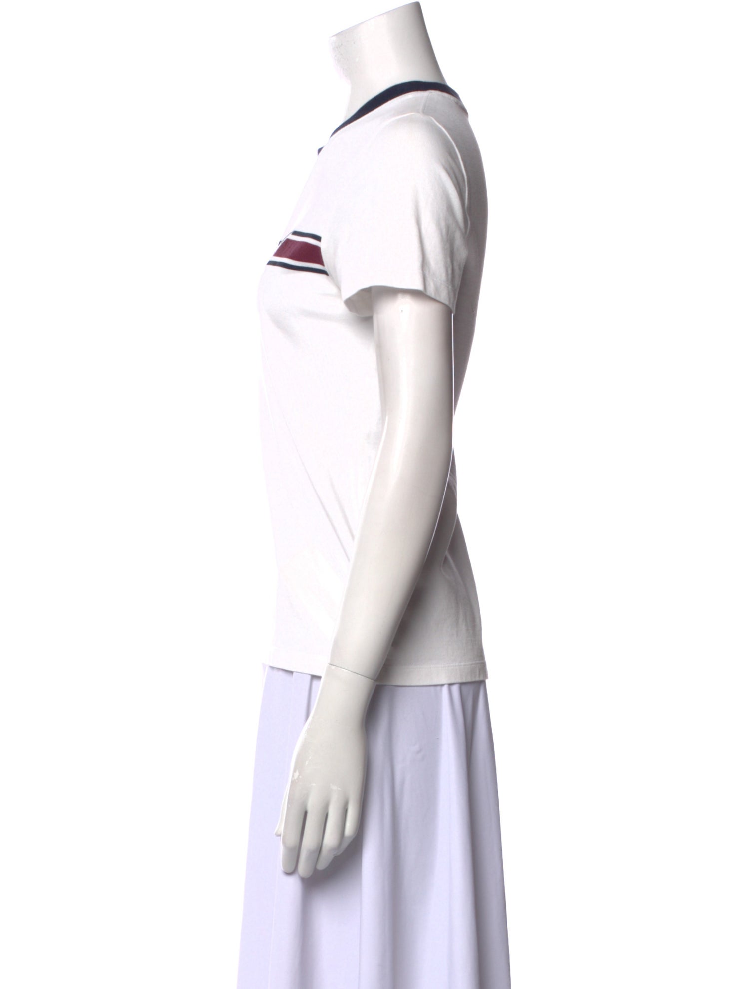 Tory Sport Striped Crew Neck T-Shirt