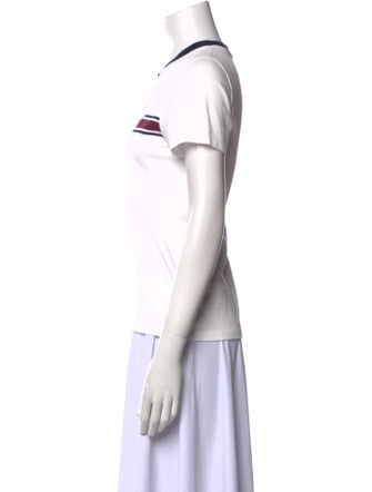 Tory Sport Striped Crew Neck T-Shirt