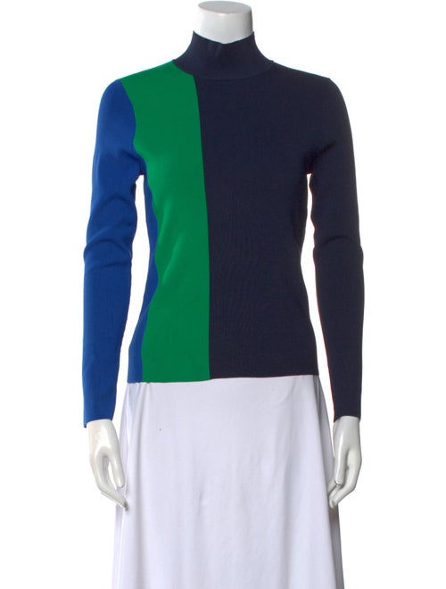 Tory Sport Mock Neck Long Sleeve Top