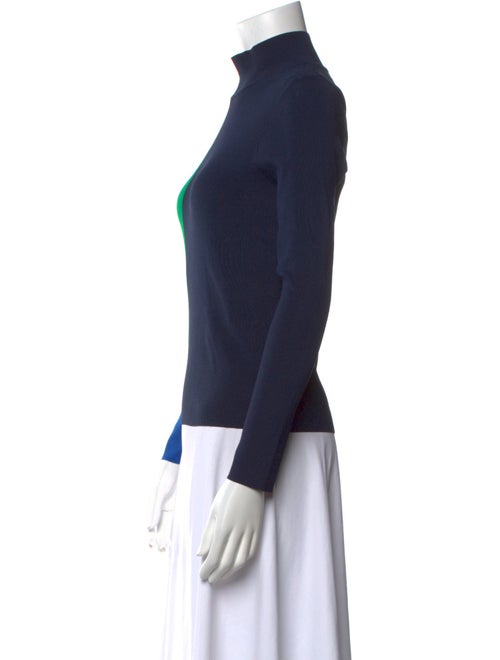 Tory Sport Mock Neck Long Sleeve Top