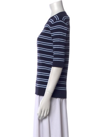 Tory Sport Striped Crew Neck Sweater