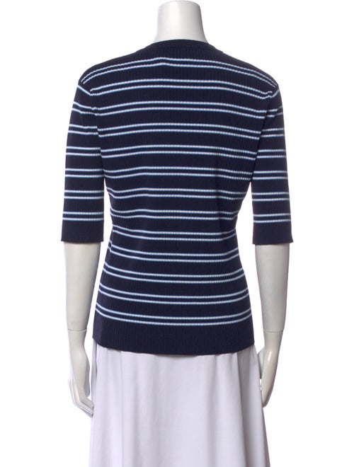 Tory Sport Striped Crew Neck Sweater