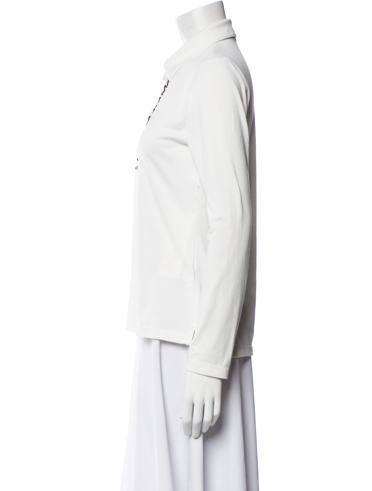 Tory Sport V-Neck Long Sleeve Polo