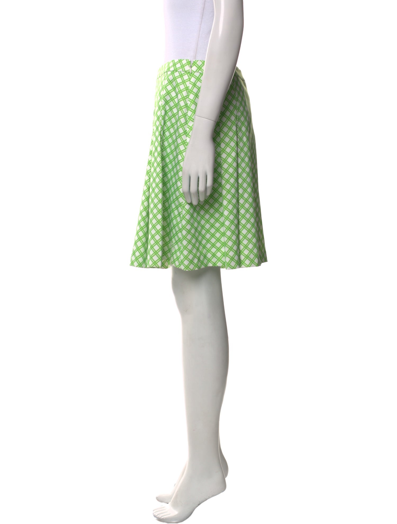 Tory Sport Plaid Print Knee-Length Skirt