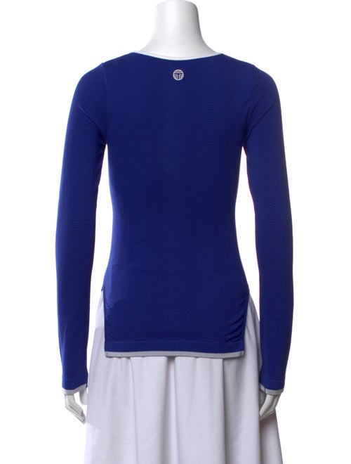Tory Sport Scoop Neck Long Sleeve Top