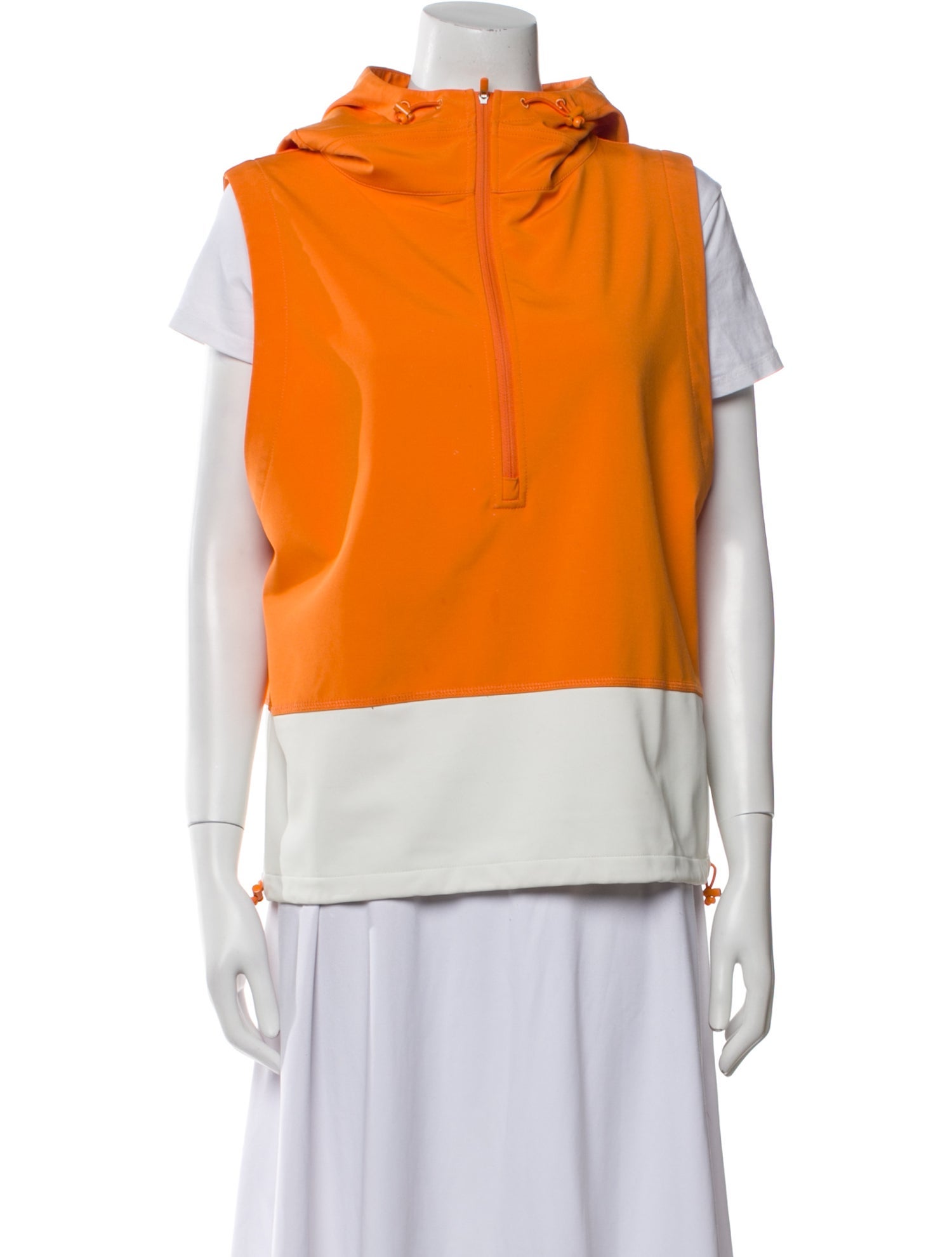 Tory Sport Nylon Colorblock Pattern Vest