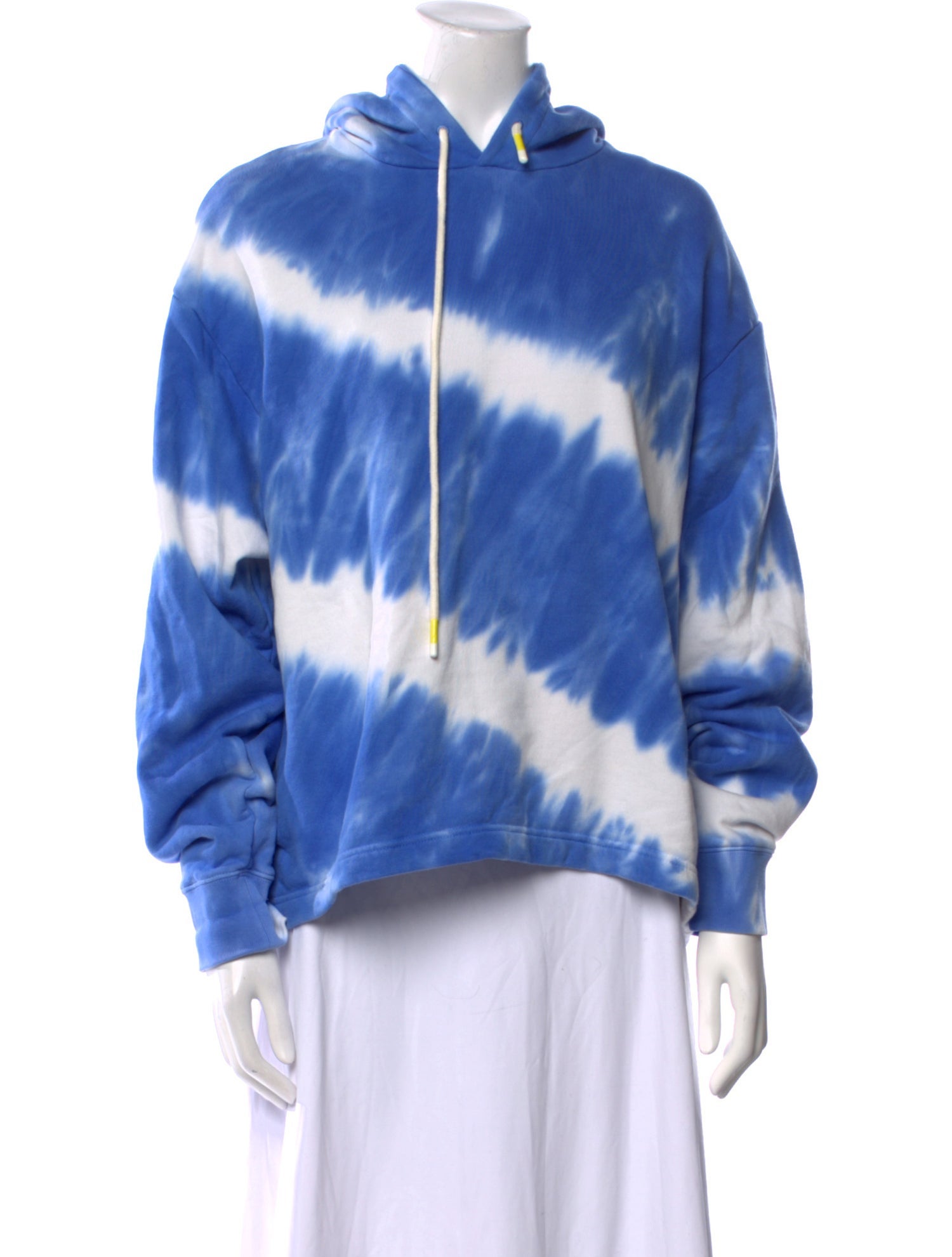 Tory Sport Tie-Dye Print V-Neck Sweatshirt