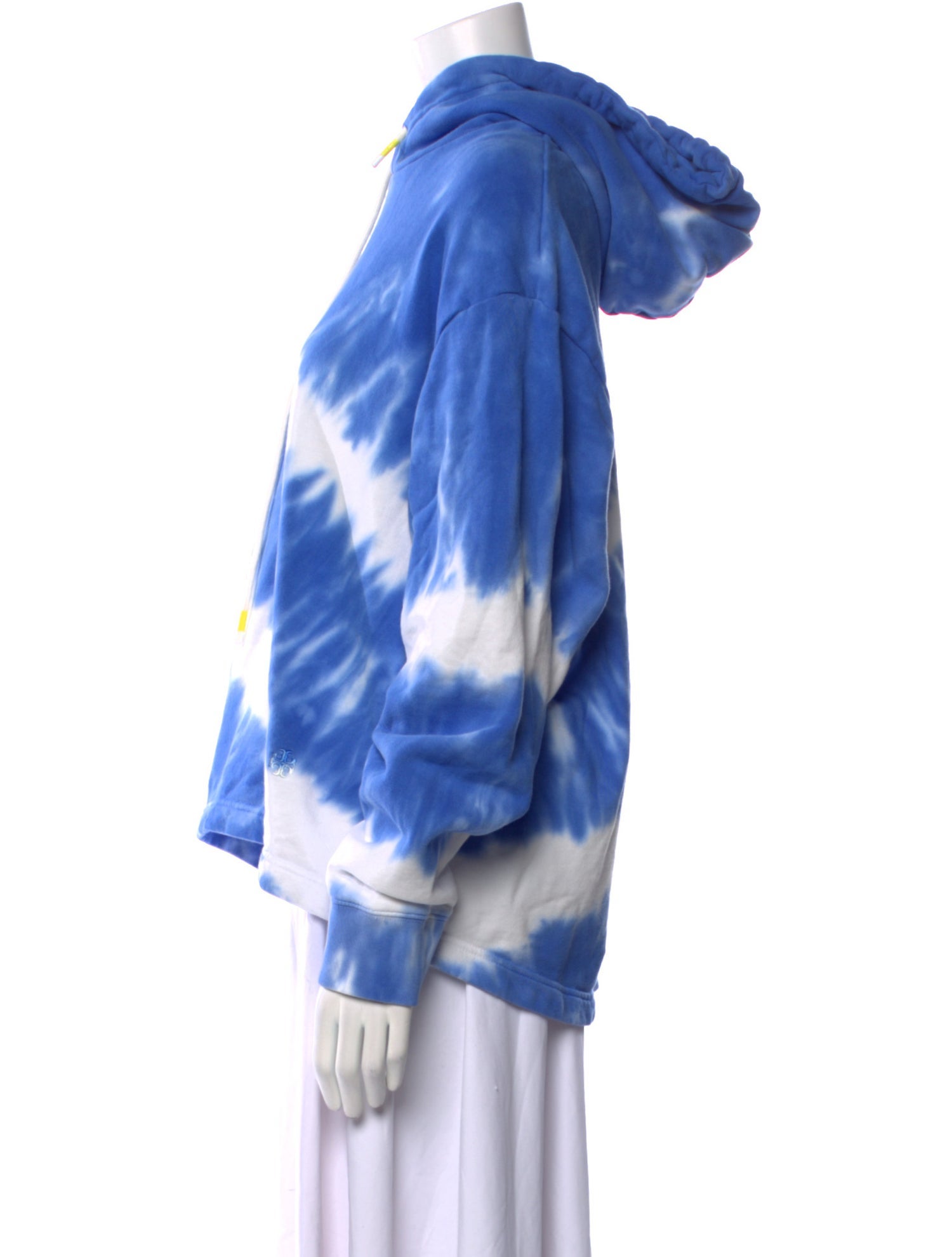 Tory Sport Tie-Dye Print V-Neck Sweatshirt