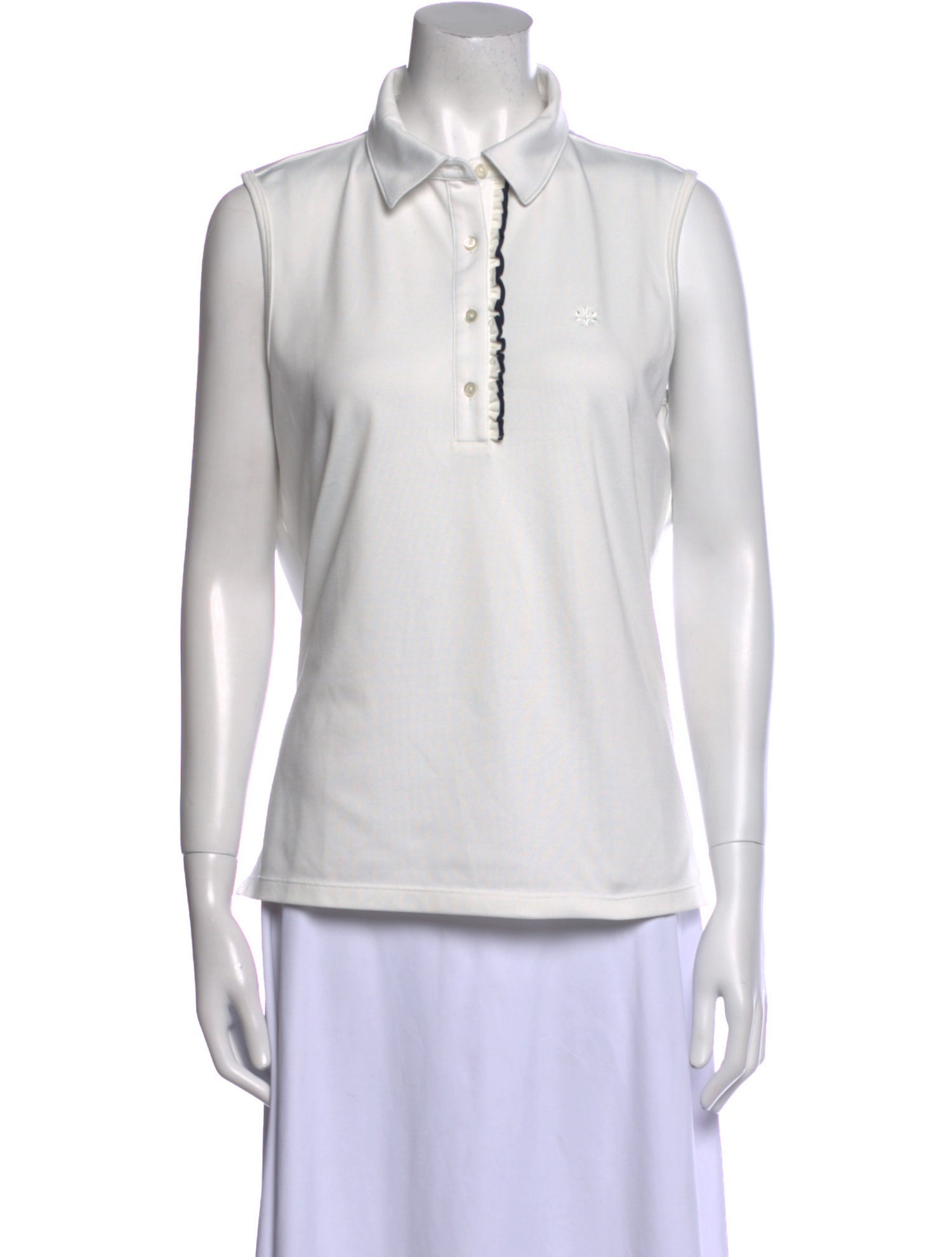 Tory Sport V-Neck Sleeveless Polo