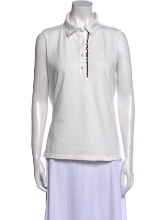 Tory Sport V-Neck Sleeveless Polo