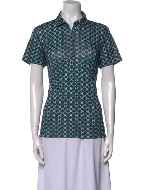 Tory Sport Printed Short Sleeve Polo