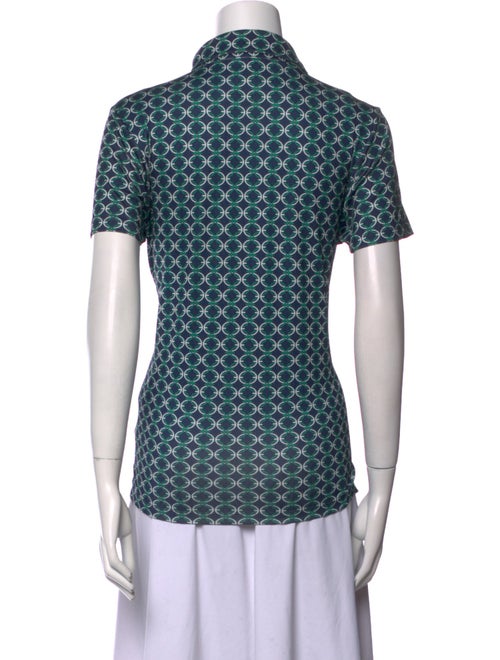 Tory Sport Printed Short Sleeve Polo