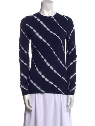 Tory Sport Tie-Dye Print Crew Neck Sweatshirt