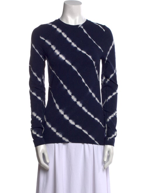 Tory Sport Tie-Dye Print Crew Neck Sweatshirt