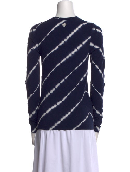 Tory Sport Tie-Dye Print Crew Neck Sweatshirt