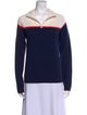 Tory Sport Striped Mock Neck Sweater