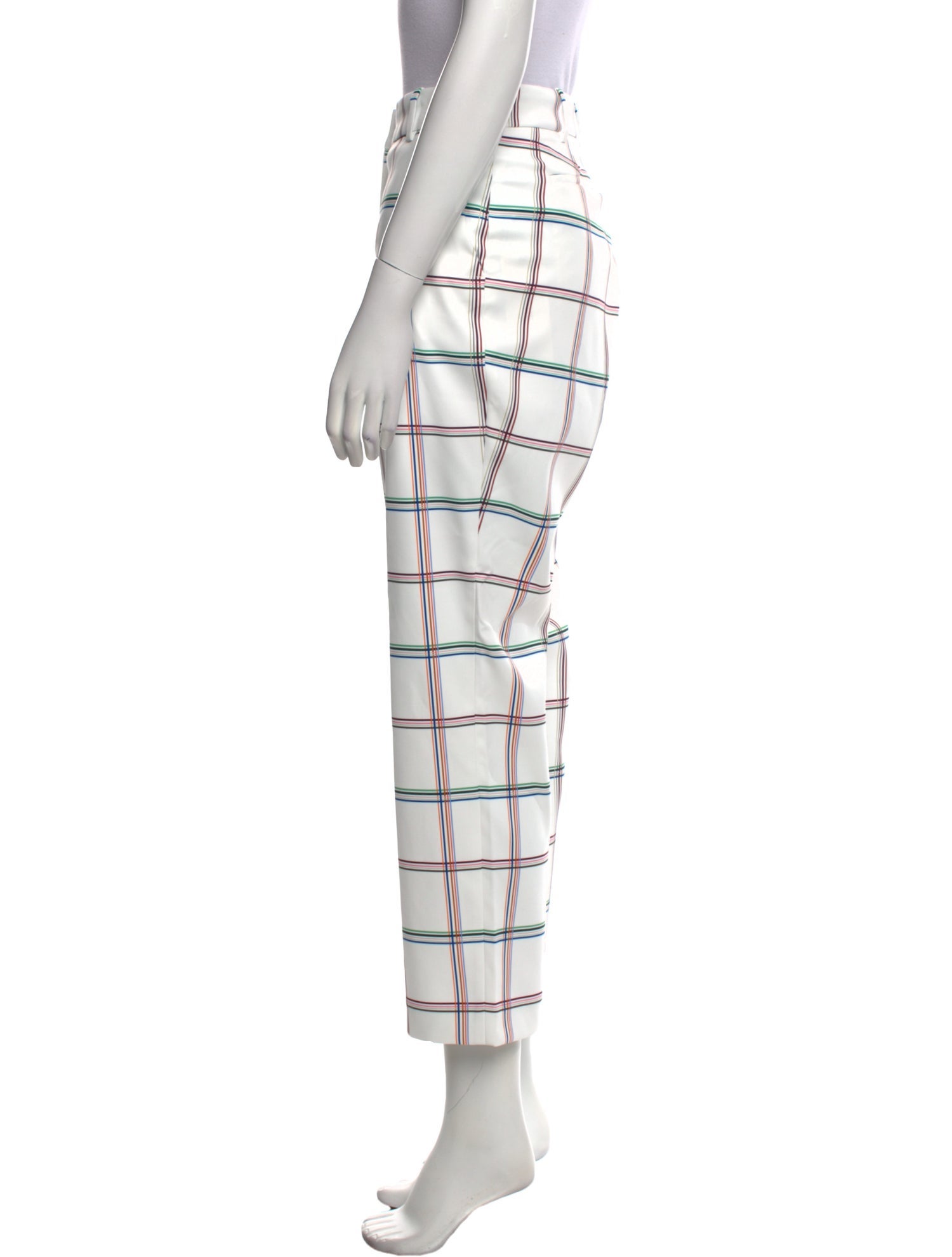 Tory Sport Plaid Print Straight Leg Pants