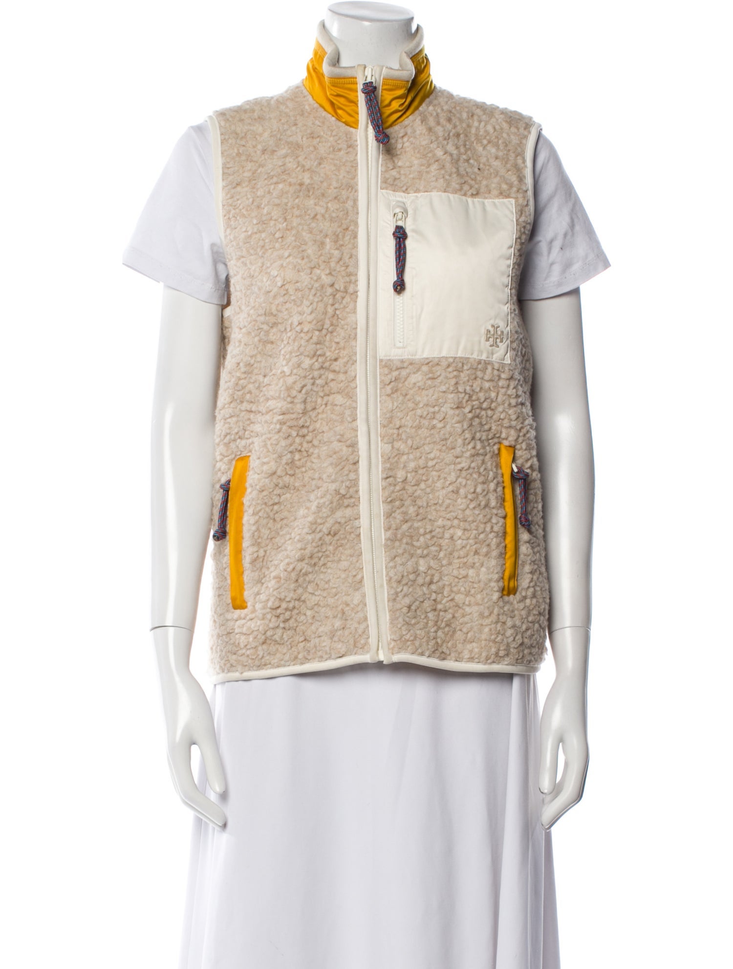 Tory Sport Colorblock Pattern Vest