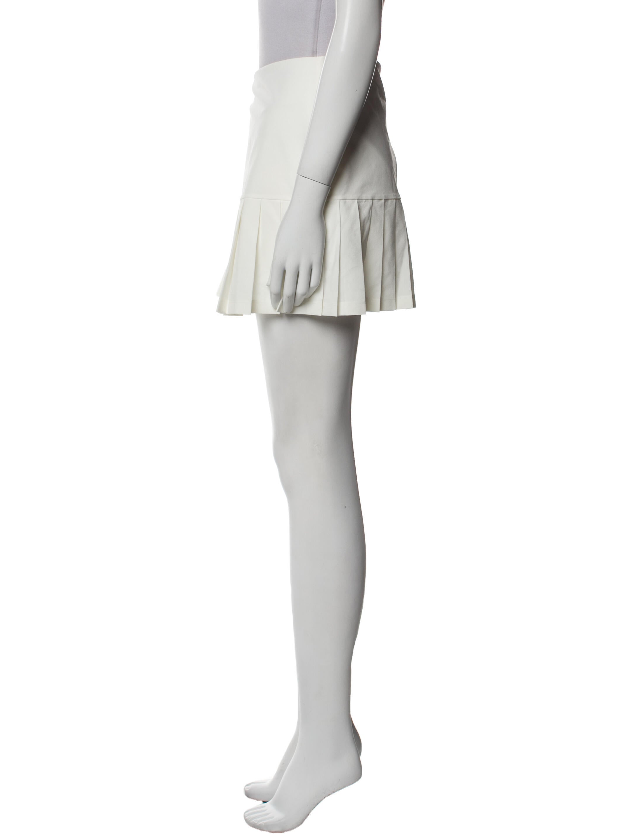 Tory Sport Pleated Accents Mini Skirt