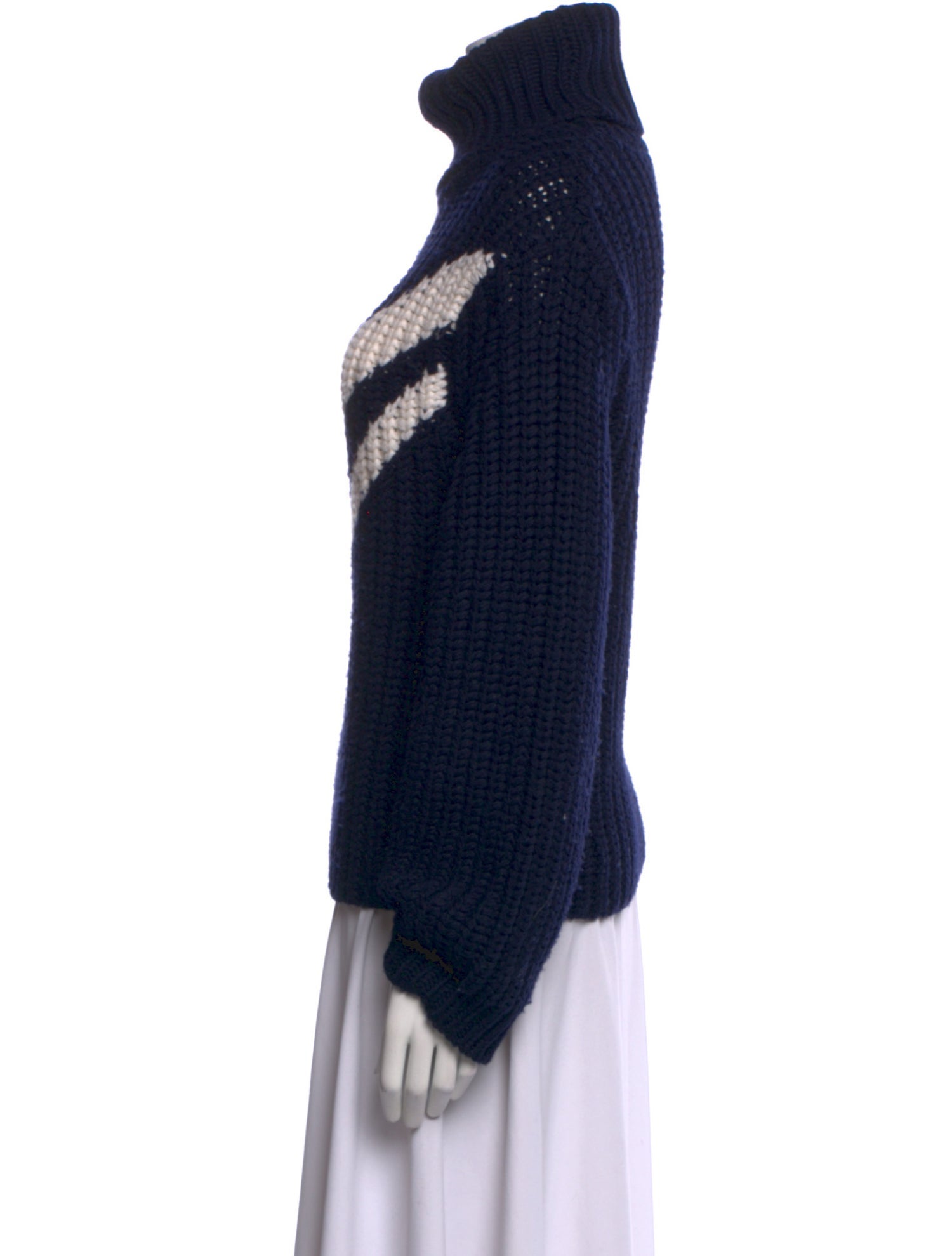 Tory Sport Wool Striped Sweater