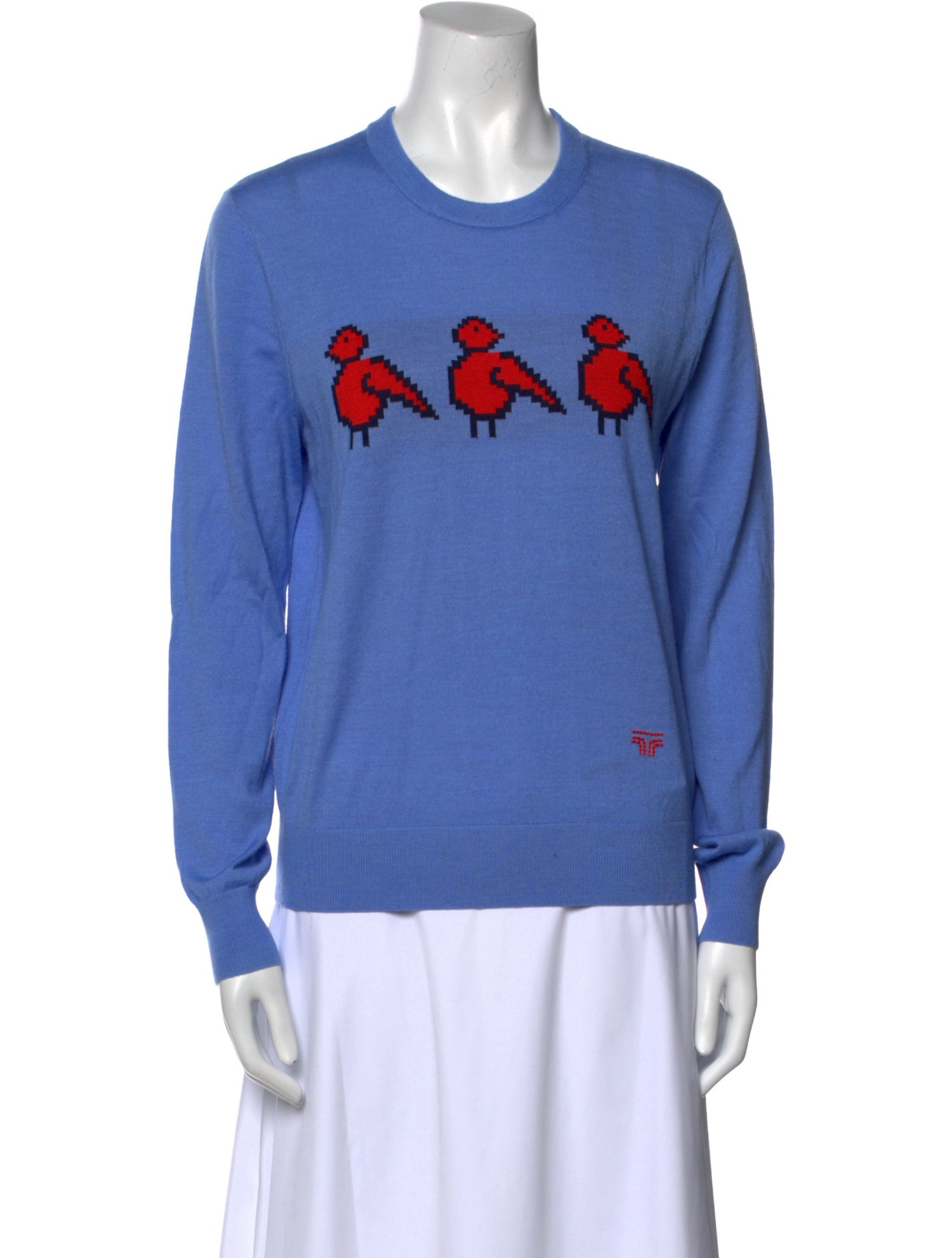 Tory Sport Merino Wool Graphic Print Sweater