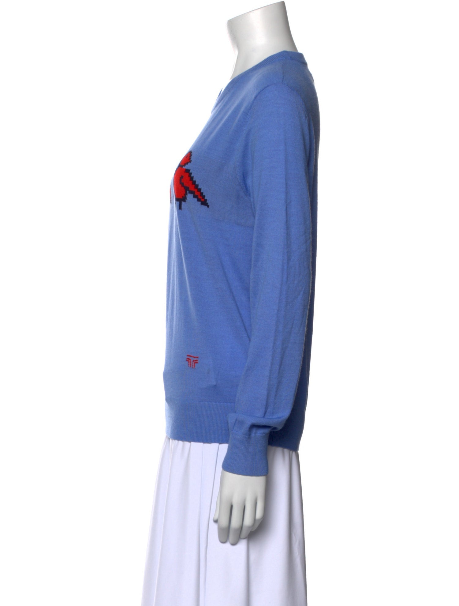 Tory Sport Merino Wool Graphic Print Sweater