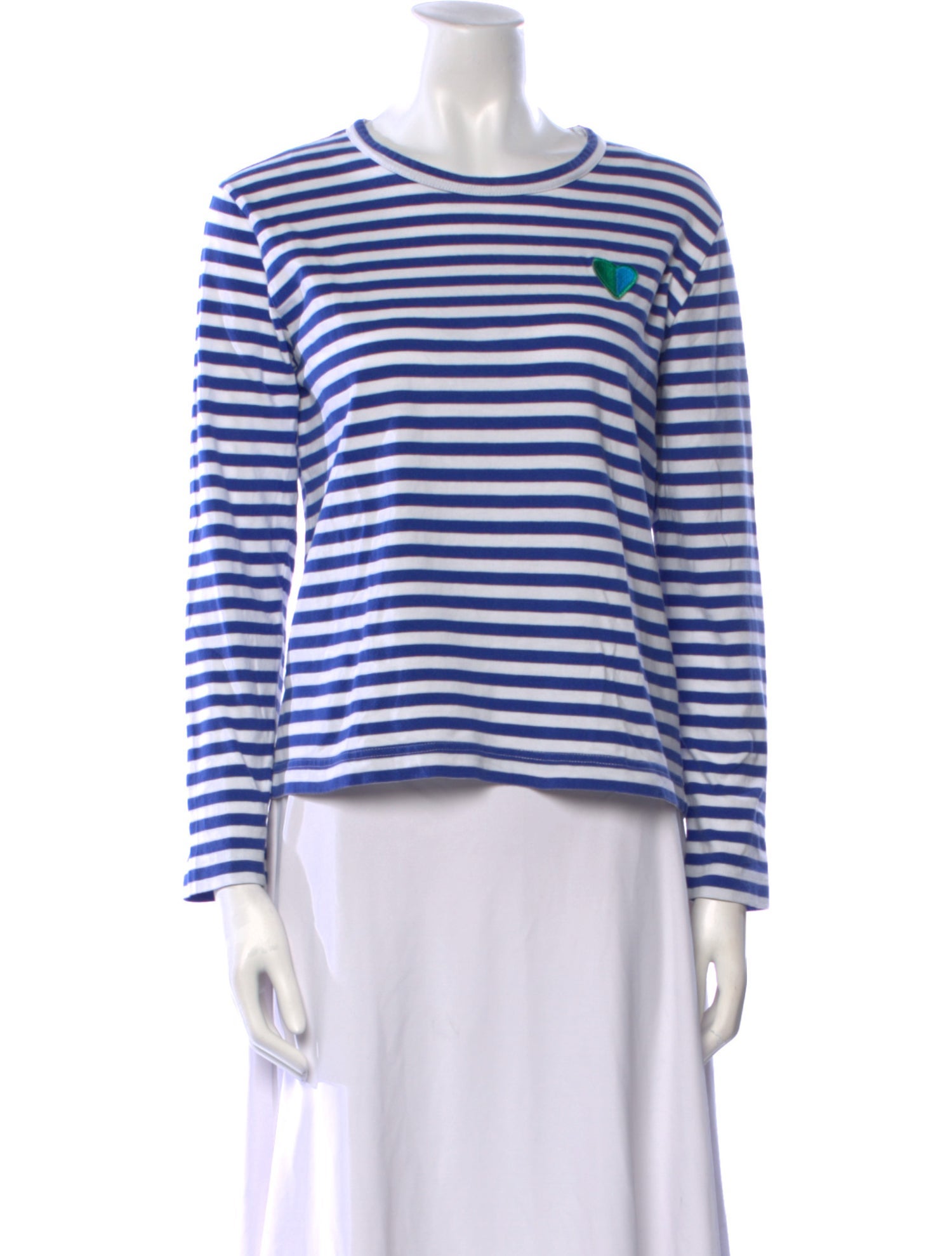 Tory Sport Striped Crew Neck Sweatshirt