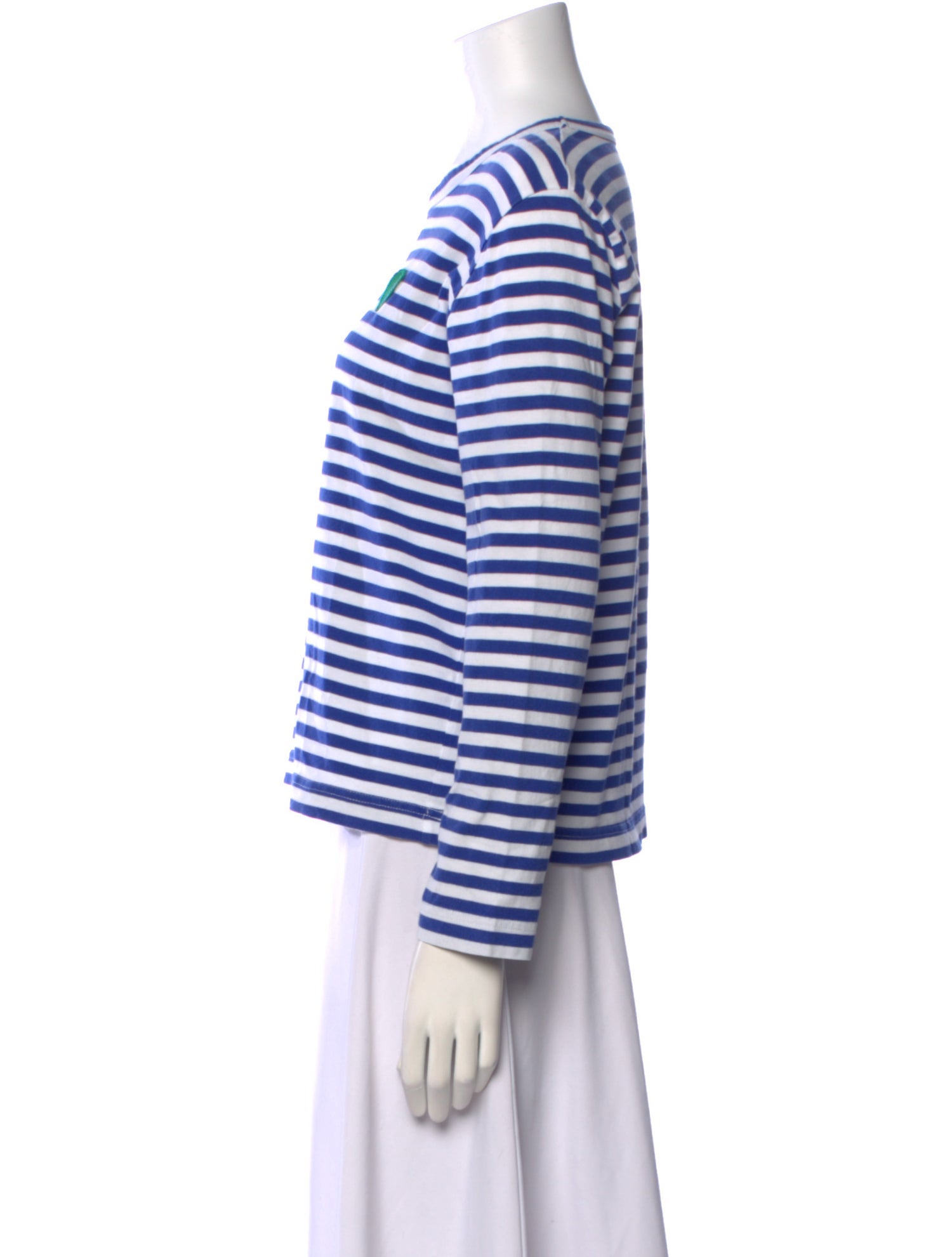Tory Sport Striped Crew Neck Sweatshirt