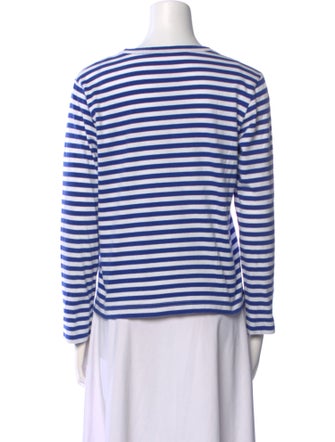 Tory Sport Striped Crew Neck Sweatshirt