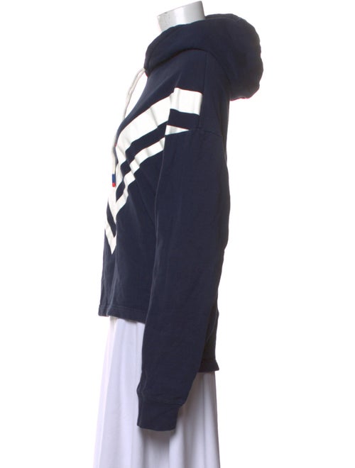 Tory Sport Striped Cowl Neck Sweater