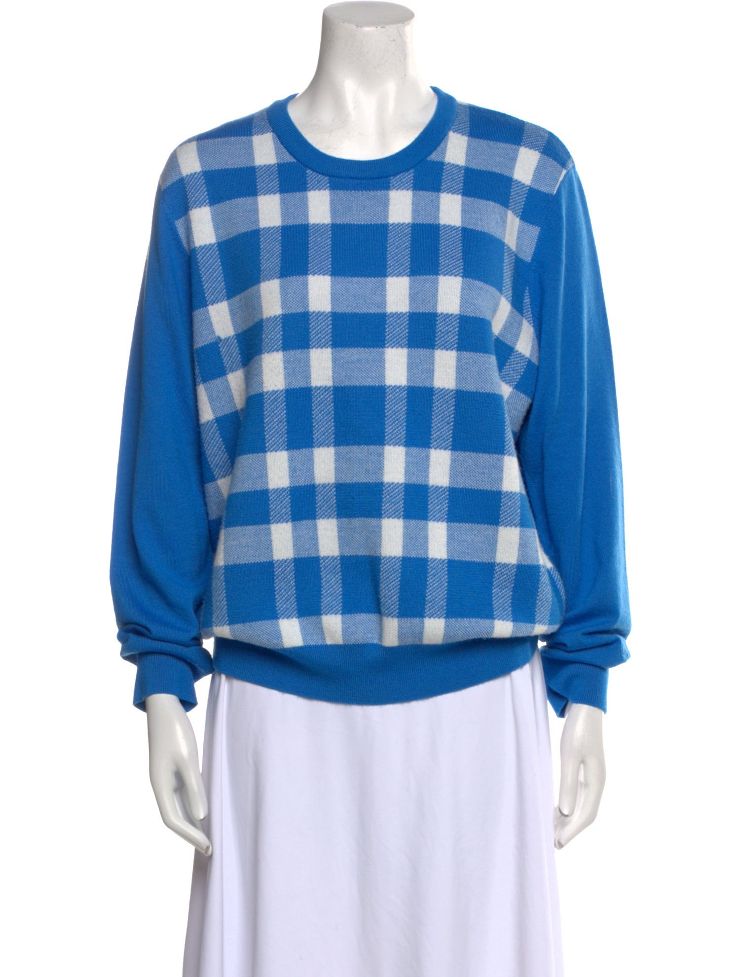 Tory Sport Merino Wool Plaid Print Sweater