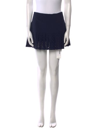 Tory Sport Eyelet Trim Mini Skirt