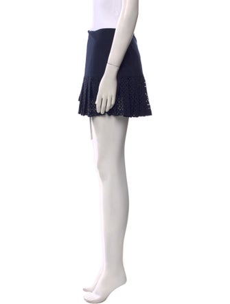 Tory Sport Eyelet Trim Mini Skirt