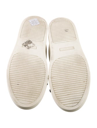 Tory Sport Leather Ruffle Embellishment Sneakers