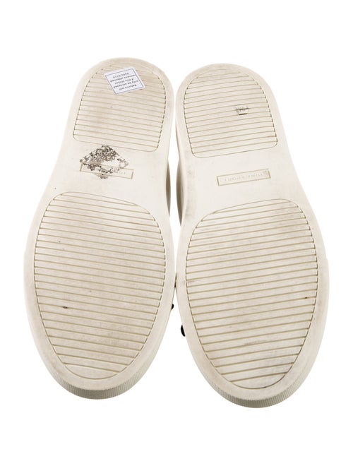 Tory Sport Leather Ruffle Embellishment Sneakers