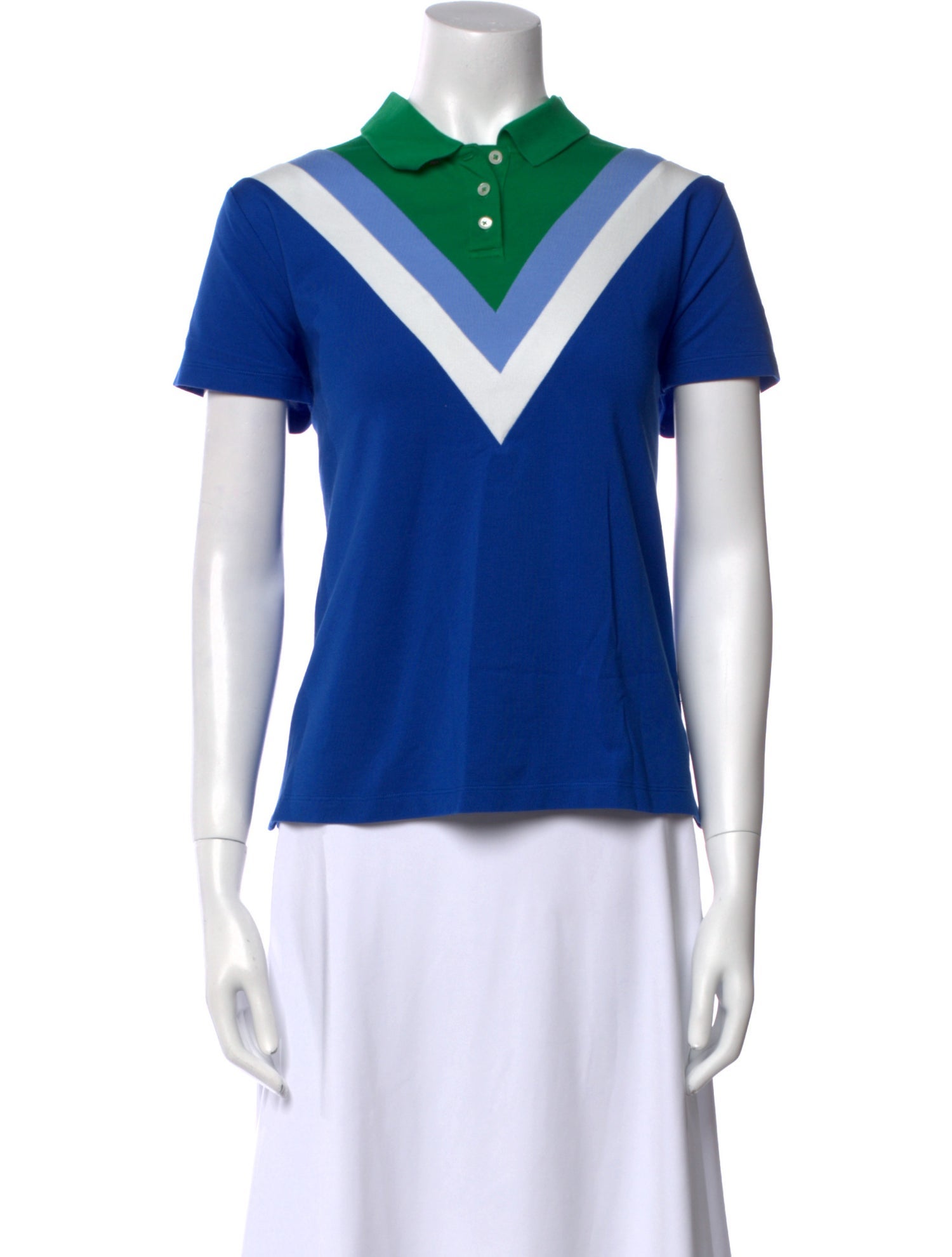 Tory Sport Mock Neck Short Sleeve Polo