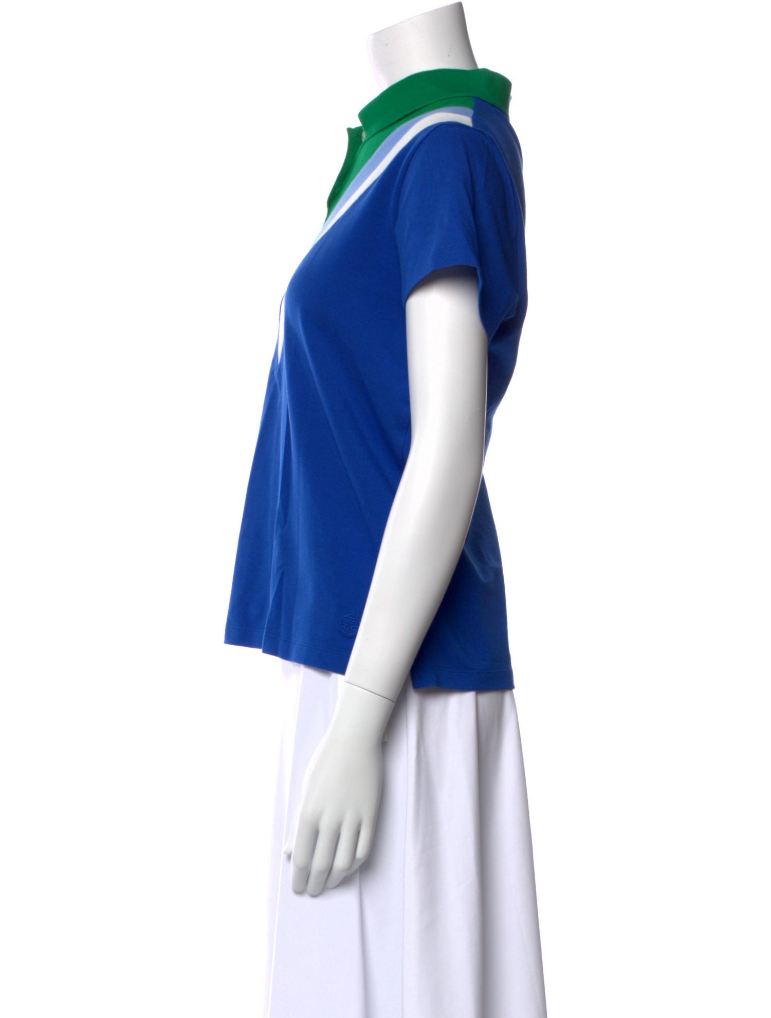 Tory Sport Mock Neck Short Sleeve Polo