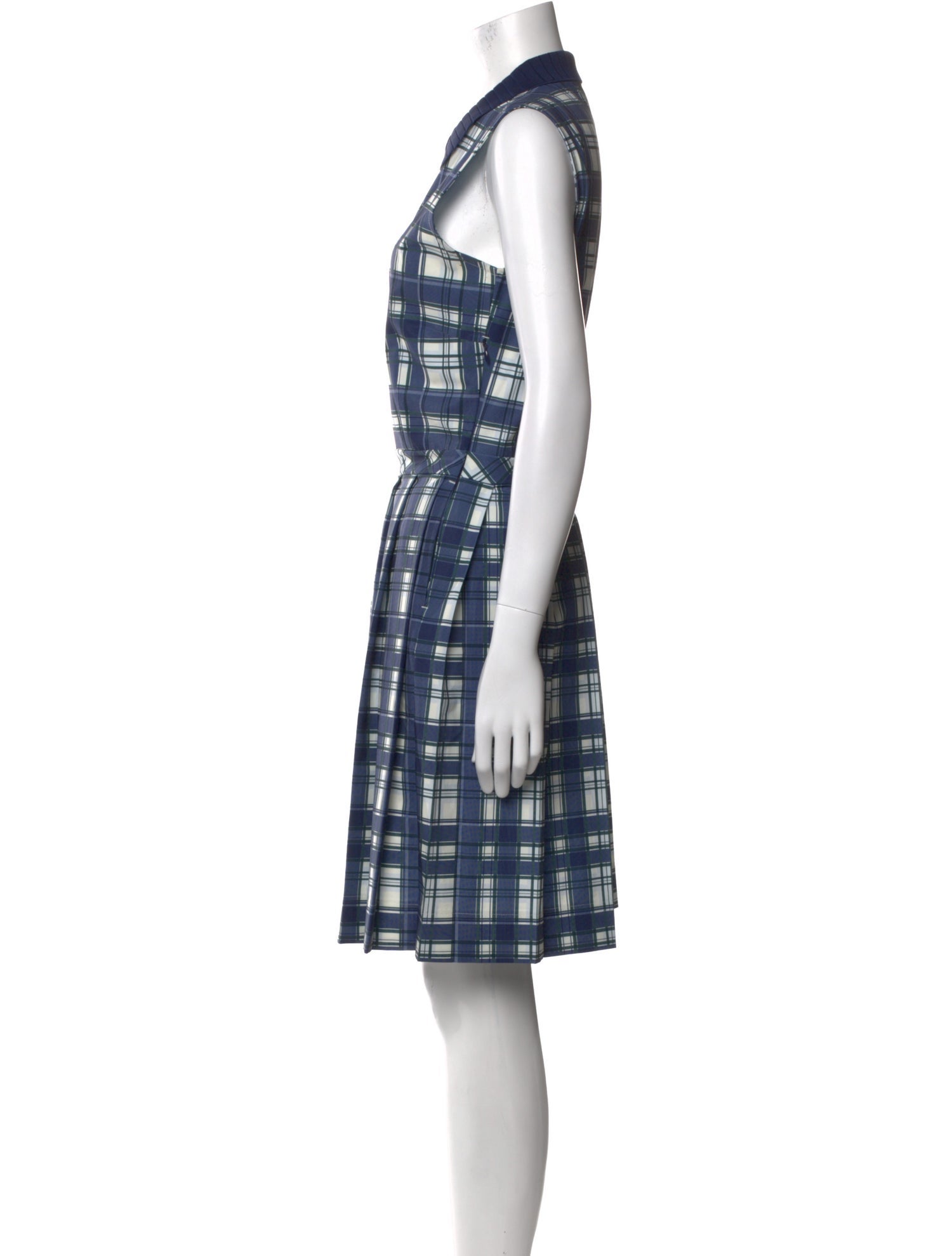 Tory Sport Plaid Print Knee-Length Dress