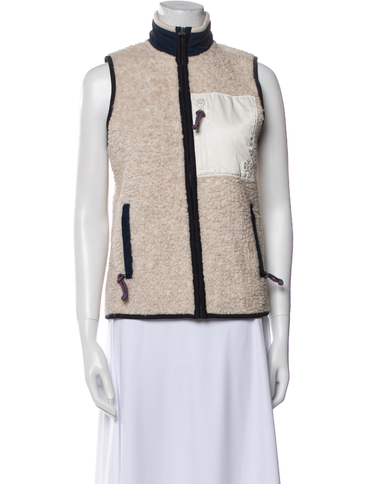 Tory Sport Colorblock Pattern Vest