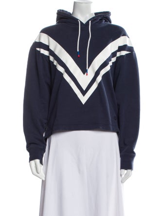 Tory Sport Graphic Print V-Neck Sweatshirt