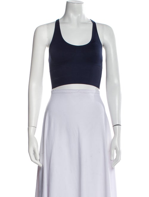 Tory Sport Scoop Neck Sleeveless Crop Top